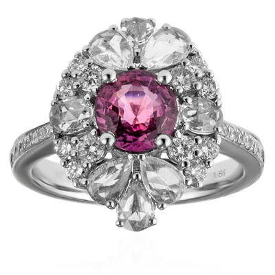 Anello in oro con Zaffiro Rosa (CIRARI)
