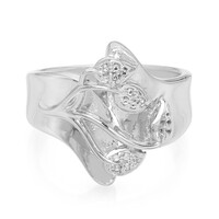 Anello in argento con Topazio Bianco