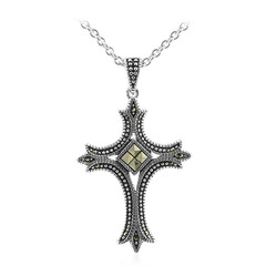Collana in argento con Marcassite