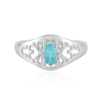 Anello in argento con Apatite Blu