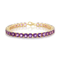 Bracciale in argento con Ametista Siberiana