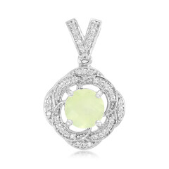 Ciondolo in argento con Prehnite