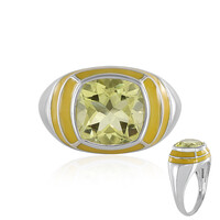 Anello in argento con Quarzo Limone