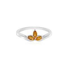 Anello in argento con Citrino