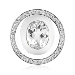 Ciondolo in argento con Topazio Bianco