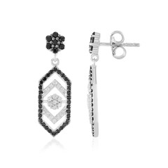Orecchini in argento con Spinello Nero