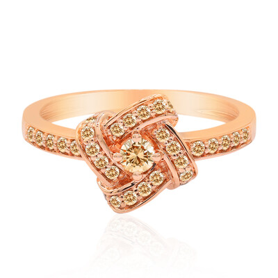 Anello in oro con Diamante Rose de France SI1 di Argyle (Annette)