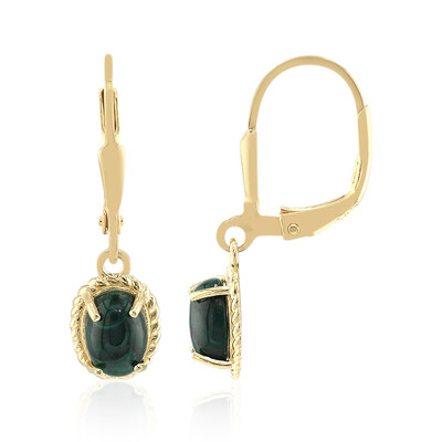 Orecchini in argento con Malachite