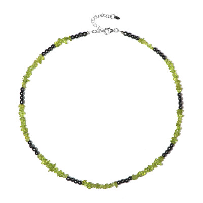 Collana in argento con Ematite Nera (Riya)