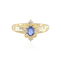 Anello in argento con Zaffiro Ceylon Blu (non riscaldato)