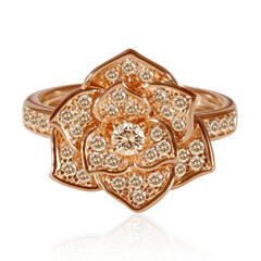 Anello in oro con Diamante Rose de France SI1 di Argyle