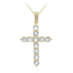 Collana in argento con Topazio Bianco