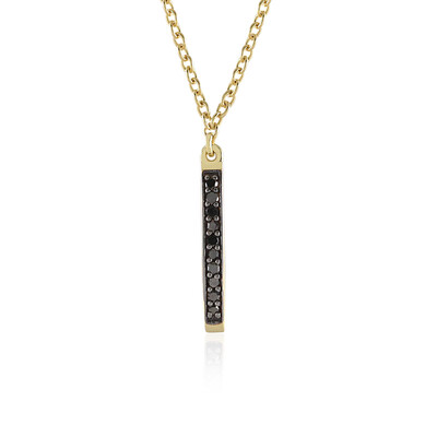 Collana in argento con Diamante Nero