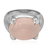 Anello in argento con Quarzo Rosa