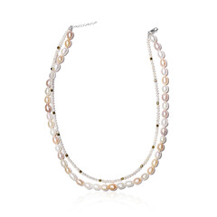 Collana in argento con Perla di Acqua Dolce (TPC)