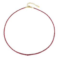 Collana in argento con Spinello Rosso
