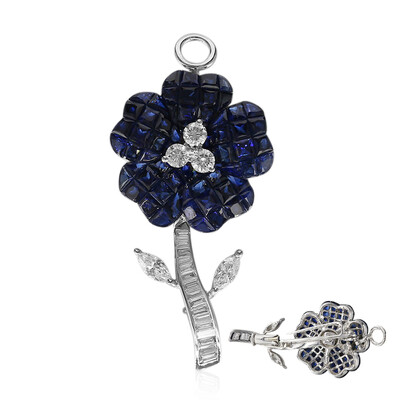 Spilla in oro con Zaffiro Blu (Estée Collection)