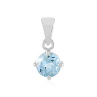 Ciondolo in argento con Topazio Blu Cielo