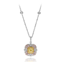 Collana in oro con Diamante Giallo SI2 (CIRARI)