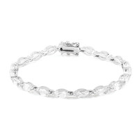 Bracciale in argento con Topazio Bianco