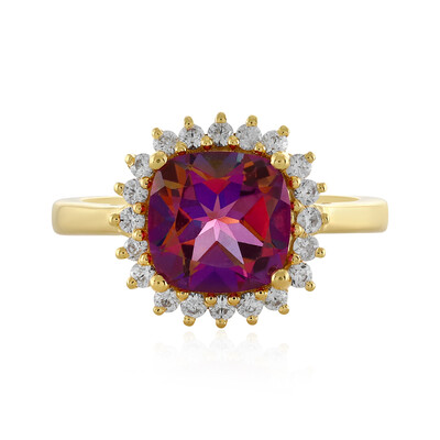 Anello in argento con Topazio Mistico Porpora