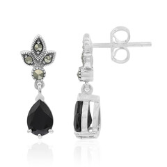 Orecchini in argento con Spinello Nero