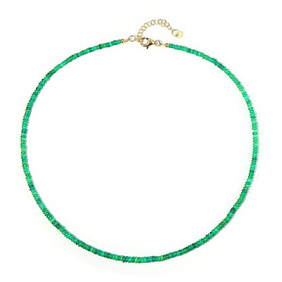 Collana in argento con Opale Verde dell'Etiopia