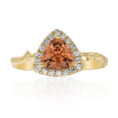 Anello in oro con Tormalina Neon del Congo (Smithsonian)
