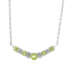 Collana in argento con Peridoto Manchuria