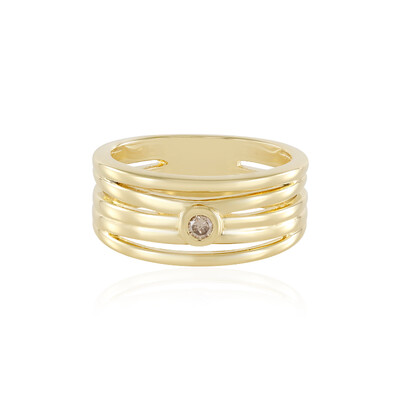Anello in argento con Diamante Cioccolato I3
