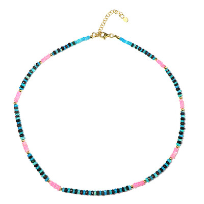 Collana in argento con Opale Rosa dell'Etiopia