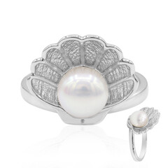 Anello in argento con Perla di Acqua Dolce (TPC)