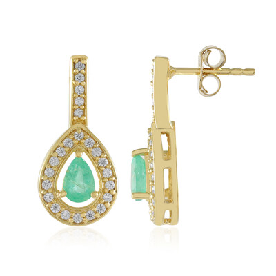 Orecchini in argento con Smeraldo Russo