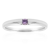 Anello in argento con Zaffiro Ceylon Porpora (non riscaldato)