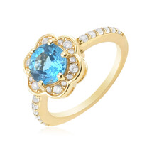 Anello in argento con Topazio Marambaia