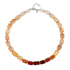 Collana in argento con Corniola