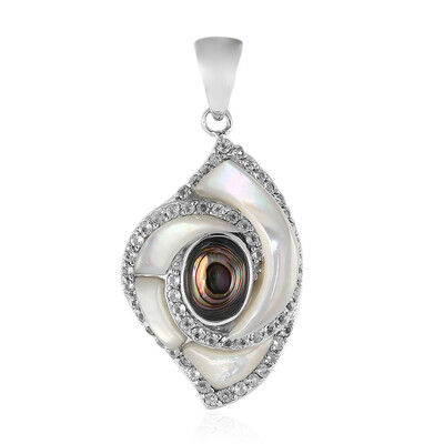 Ciondolo in argento con Conchiglia Abalone (Art of Nature)