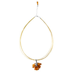 Collana in argento con Ambra Baltica