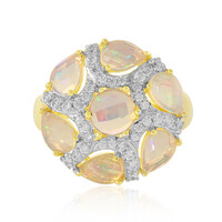 Anello in argento con Opale di Welo