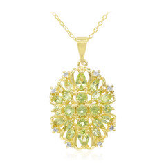 Collana in argento con Peridoto