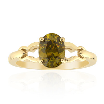 Anello in oro con Sfalerite Bulgara