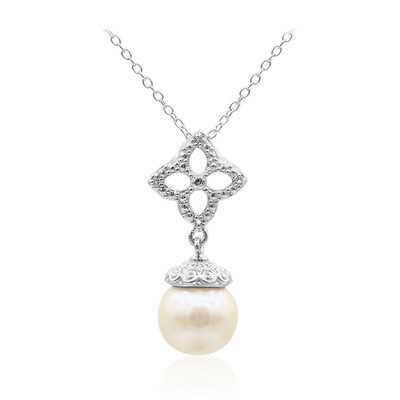 Collana in argento con Perla di Acqua Dolce