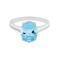 Anello in argento con Topazio Blu Cielo