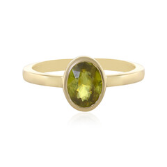Anello in oro con Sfene
