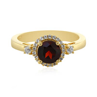 Anello in argento con Granato Mozambico