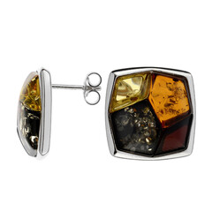 Orecchini in argento con Ambra Baltica
