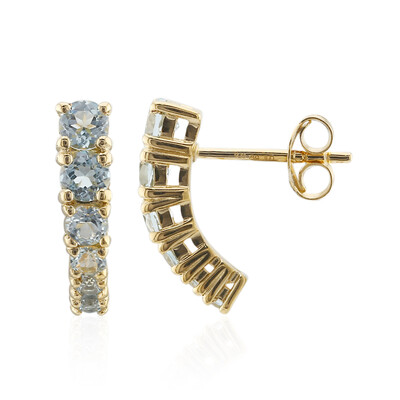 Orecchini in argento con Topazio Blu Cielo