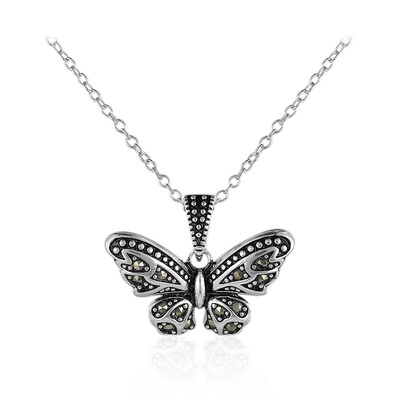 Collana in argento con Marcassite