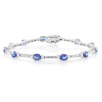 Bracciale in argento con Cianite del Nepal