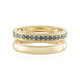Anello in argento con Diamante Blu I2